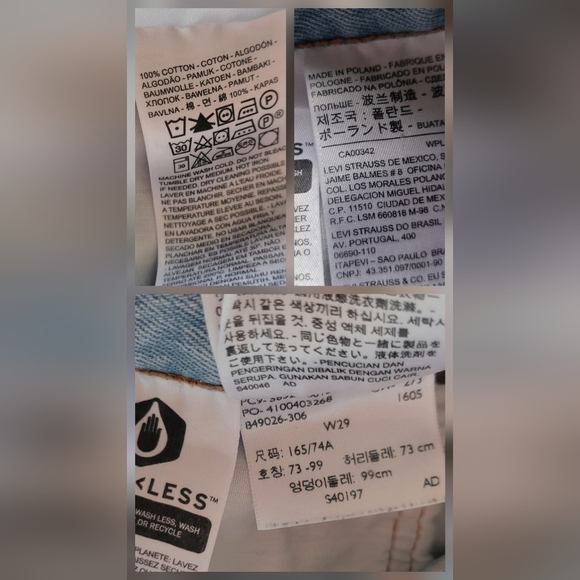 Levi's 501 Cut-Off Casual Summer Denim Jean, Light Wash - Picture 7 of 7